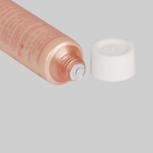 D19mm 10-25ml custom cream cosmetic packaging soft tube with frosted white screw-on cap