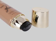 D40mm 60-120ml Empty custom lotion sun screen airless pump plastic sunblock oval tube