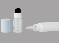 Plastic Dropper Cosmetic Tube Packaging Eye Cream Essence Tube With Sponge Head Detachable