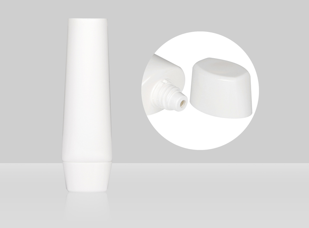 Custom Empty Plastic Squeeze Tubes D35mm 35-100ml Cosmetic Liquid Foundation Oval Tube