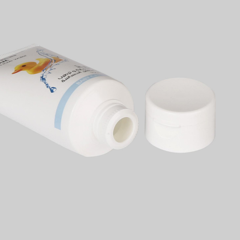 70-180ml Face Wash Packaging Tube Custom Plastic Cosmetic With Flip Cap