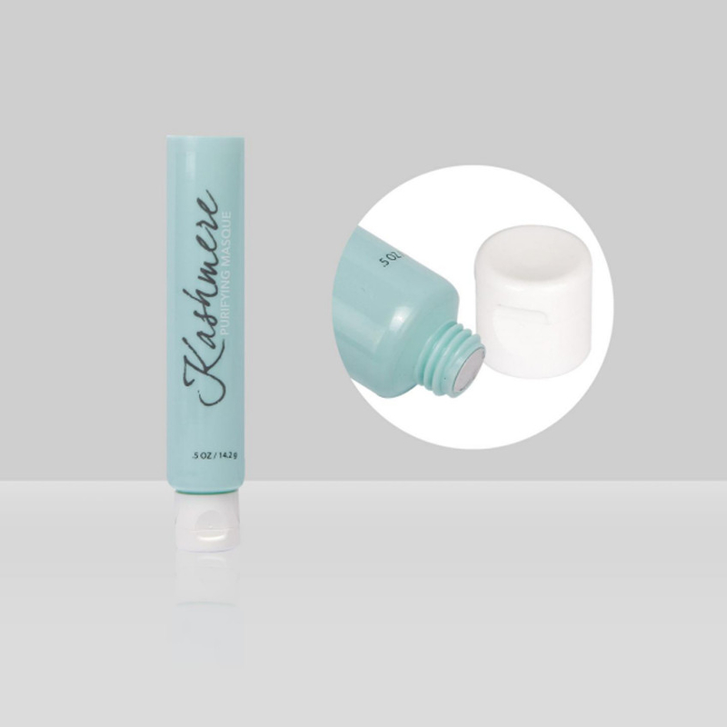 D19mm 0.5oz Custom Empty Plastic Cream Squeeze Cosmetic Packaging tubes with flip cap