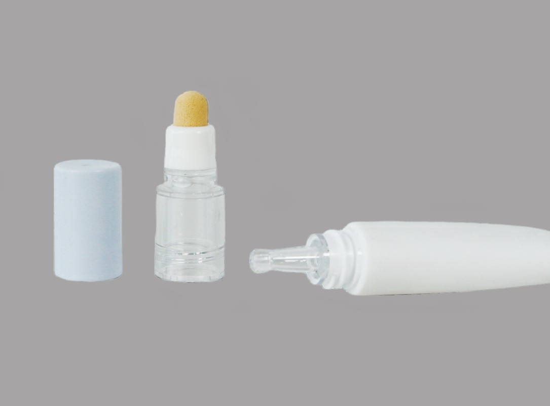 D19mm Plastic Dropper Cosmetic Tube Packaging Eye Cream Essence Tube With Sponge Head