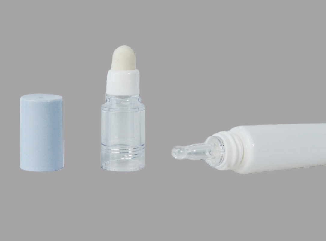 D19mm Plastic Dropper Cosmetic Tube Packaging Eye Cream Essence Tube With Sponge Head